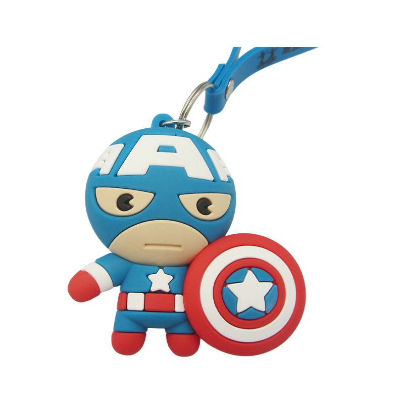 What structural designs can enhance the tear resistance of PVC soft rubber keychains?